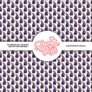 Eggplant Christmas Patterned Vinyl LYV_2838